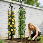 Elegant Outdoor Garden Trellis for Climbing Plants with 100% Premium Metal - Image 6