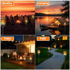 Solar Larger Torch Lights, 43" Solar Torch Lights Outdoor Flickering Flame Waterproof for Garden, Path, Yard (4 Pack) - Image 6