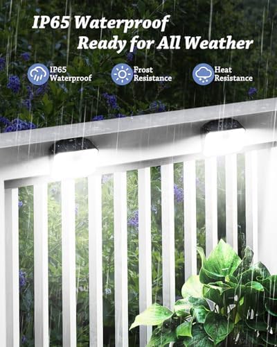CLAONER 16-Pack Solar Motion Sensor Lights Outdoor, 168 LED Waterproof Security Light with 3 Modes, for Garden, Fence, Garage, Deck, Door Step - Image 5