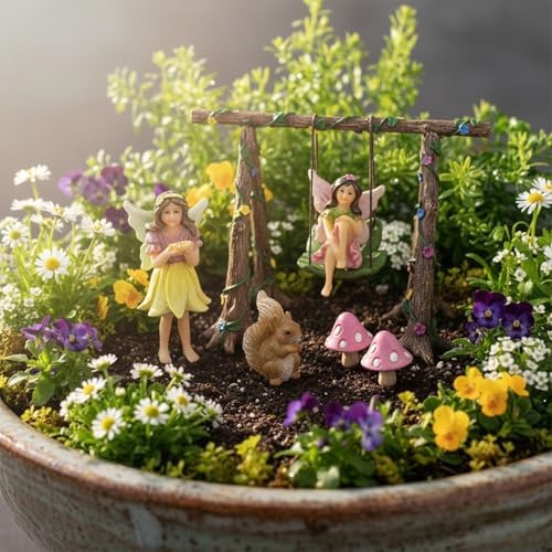 PRETMANNS Fairies for Fairy Garden Outdoor Accessories Kit - 6 Pieces - Image 4
