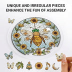 Fairy Tales Puzzle Acrylic Suncatcher Size 14 inches, Window Hanging Ornaments, Stained Glass Effect Garden Decor for Puzzle Lover - Image 3