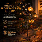 New Pumpkin Moon Garden Stake Light, Black Cat Garden Stake Light，D - Image 3