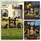 Boy Girl Cat Dog Solar Lights Outdoor Decorative pathway Garden Decor Stake - Image 5