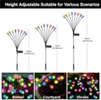 Solar Firefly Lights Outdoor Multicolor Swaying Garden Decor 6 PK - Image 5