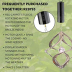 Red Carpet Studios The Original Helix Cosmix Wind Spinner, 11-Inch, Chrome and Crystal - Image 3