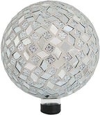 Sunnydaze 10" Mosaic Glass Gazing Ball for Garden, Globe for Outdoor Decor by SunnydazeDecor