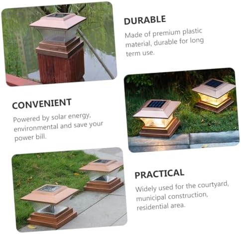 NOLITOY Solar Fence Pillar Light, 2v 150mah, Waterproof Post Lamp - Image 4