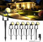 6 Pack Low Voltage Landscape Lighting, LED Garden Spotlights by HOMECHOOSE