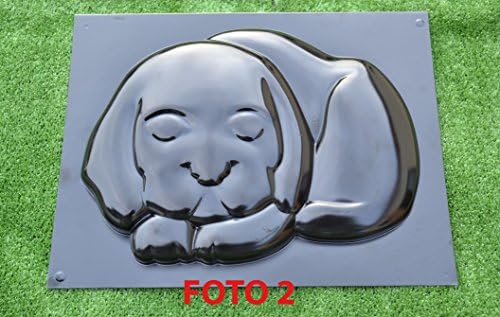 Concrete molds DIY Dog Stepping Stone Mold Mould Plaster Concrete Garden Path 15"x11"x1,37#S04 - Image 2