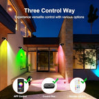 VTimes 8pcs Smart RGBW Landscape Lights IP65 Waterproof Outdoor SpotLights - Image 2