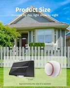 Solar Fence Lights Outdoor Waterproof Warm & Cool White & RGB（12Pack Black） - Image 4