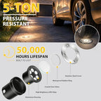 JESLED 12 Pack Outdoor Landscape Lights, Low Voltage In Ground Well Lights - Image 5