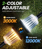 ALFIOT Solar Pathway Lights, 12 Pack, Warm&Cool White, IP65 - Image 3