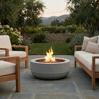 24 Inch Propane Fire Pit Bowl, 50000 BTU Round Steel Gas Fire Pit with Lid, Portable Outdoor Fire Table for Patio Deck Balcony Backyard Garden, Concrete Grey (Tank Cover Not Included) - Image 7