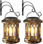 Solar Lantern Outdoor Lights with Wall Mount Kit, Upgraded Solar Lanterns by TuyLuxeHome