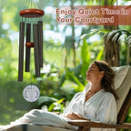 Personalized Wife Memorial Wind Chime Custom Name & Year, Beloved Grandmother Mother Sympathy Gift, in Loving Memory Windchime Garden Outdoor Decor Deep Tone - Image 6