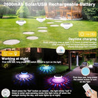 QOLNBY Solar Pool Lights 4 Pack, USB Rechargeable Floating Pool Lights - Image 4