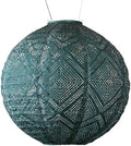 Allsop Soji Stella Boho - 12" Handmade LED Outdoor Lantern - Ink by Allsop