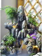 Cascading Rock Outdoor Water Fountain Rockery Water Fountain Decoration, Courtyard Circulating Water Landscape, Balcony Ecological Fish Tank for a Calming in Outdoor - Image 5