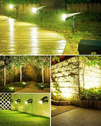 Biling 12 Pack Solar Ground Lights & 4 Pack Solar Spot Lights Outdoor Waterproof for Yard Garden - Image 6