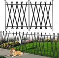 7 Panels Decorative Garden Fence 32in H x 17Ft L, Heavy Duty Metal Rustproof Animal Barrier No Dig Fencing Outdoor Dog Fence Flower Bed Border, Lawn Edging for Pet, Yard& Patio, Landscape by COLRASN