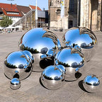 RT-OSXE Reflective Garden Gazing Balls, 1mm Thick Mirror Polished Hollow Seamless Ball for Reflection Beautiful View Christmas Decorations, Pond Floating Globe, 20 Sizes - Image 7