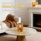 Battery Operated Lamp with Timer, Small Cordless Table Lamp, 2-Pack Yellow - Image 4