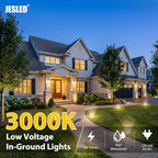 JESLED 12 Pack Outdoor Landscape Lights, Low Voltage In Ground Well Lights - Image 2
