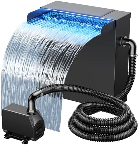 NFESOLAR Pond Waterfall Spillway with Pump Kit for Pond up to 2000 Gallons by NFESOLAR