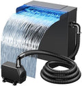 NFESOLAR Pond Waterfall Spillway with Pump Kit for Pond up to 2000 Gallons by NFESOLAR