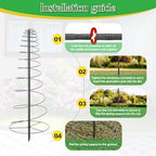 Outdoor Metal Trellis for Climbing Plants, Heavy Duty Rustproof Garden Trellis 45in, Sturdy Plant Support for Roses, Ivy, Tomatoes, Cucumbers, Flowers - Image 2