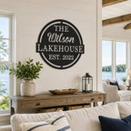 Personalized Lake House Sign with Established Date - Image 4