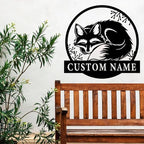 Custom Fox Metal Wall Art - Personalized Fox Name Signs - Housewarming Gift - Image 2