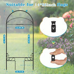 Liitrton 2 Pack Garden Flag Holder Stand Fits Max 14" x 25" Flags, Decorative Metal Yard Flag Holder for Outside Seasonal Holiday Christmas Garden Decor-Flag Not Include (Frog-Shaped,Black) - Image 2