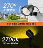 MEIKEE 7W Low Voltage LED Landscape Lights 800LM Outdoor Landscape Lighting - Image 3