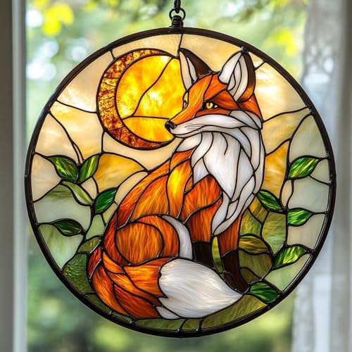 Celestial Fox Acrylic Suncatcher by AVAGAN