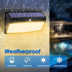 Peasur 368 LED Solar Motion Sensor Lights Outdoor Waterproof with 3 Modes - Image 3
