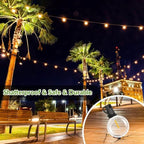 Lakumu 100FT G40 Solar String Lights Outdoor, Globe Outdoor String Lights - Image 5
