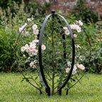 4 PCS Large Metal Round Trellis for Climbing Plants, Heavy Duty Thick Rustproof Obelisk, Garden Sphere Frame for Potted Roses Vines, Outdoor Garden Decor, Easy Assembly (25.2" x 21.3") - Image 4
