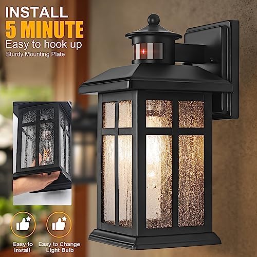 Brilvibera Outdoor Wall Light Motion Sensor, Dusk to Dawn Outdoor Lighting - Image 3