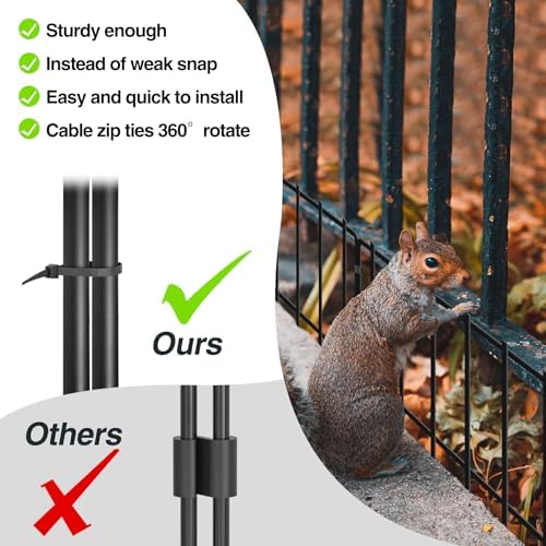 19.83ft(L) X 13inch(H) No Dig Fence, 14 Panels Animal Barrier Fences Rustproof Metal Bottom Fencing Border, Rabbits Dog Digging Blockers Ground Stakes Defense for Outdoor Landscape Patio - Image 5