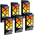 Solar Flame Lights Outdoor, Waterproof Halloween Decor, 6 Pack by LazyBuddy