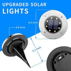 SOLPEX Solar Lights Outdoor Waterproof, 12 Pack Solar Ground Lights, Solar Garden Lights Landscape Lighting for Pathway Driveway Patio Backyard Walkway (Cool White) - Image 6