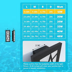 Outdoor Wall Light 11.8inch Modern Outdoor Wall Sconce LED Long Wall Sconce Black Front Porch Light IP67 Waterproof 3000K Exterior Lighting Fixtures - Image 3