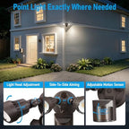 LEONLITE 3CCT Motion Sensor Security Lights Dusk to Dawn IP65 Bronze - Image 6