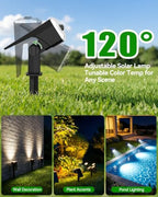 TECKNET Solar Lights Outdoor Waterproof,Solar Spot Lights,108 LED,4 Pack - Image 3
