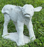 Standing Calf Concrete Statue Farm Animal Decoration Baby Cow Figurine Outdoor Real Size Calf Figure Garden Decor - Image 4