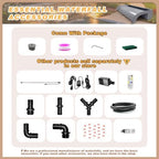 Pond Waterfall Blade Kit, 60cm Acrylic Pool Fountain with Accessories, Width 20cm Curved Outlet Spillway for Garden Patio Pond Decoration - Image 7