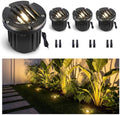 Gardenreet 12V Low Voltage Brass Well Light, In-Ground, 4 Pack by Gardenreet