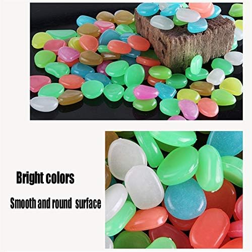 Glowing Stone Blue Glowing Stones, Pebbles Glowing in The Dark, Indoor and Outdoor Park Garden Sidewalk Aquarium Decoration (Size : 400PCS) - Image 5